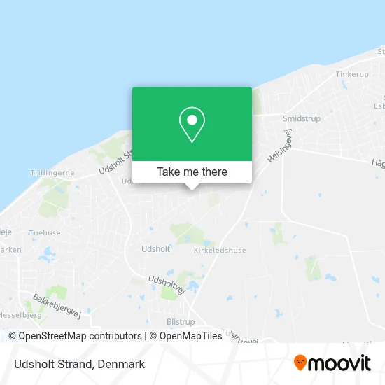 Udsholt Strand map