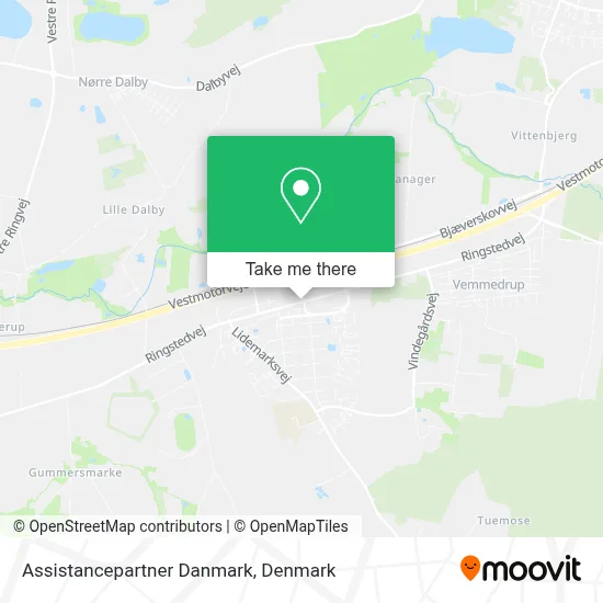 Assistancepartner Danmark map