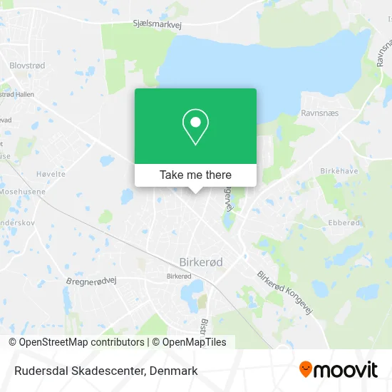 Rudersdal Skadescenter map