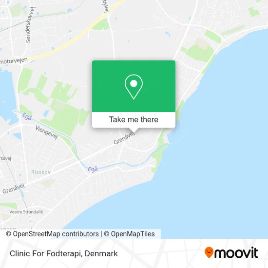 Clinic For Fodterapi map