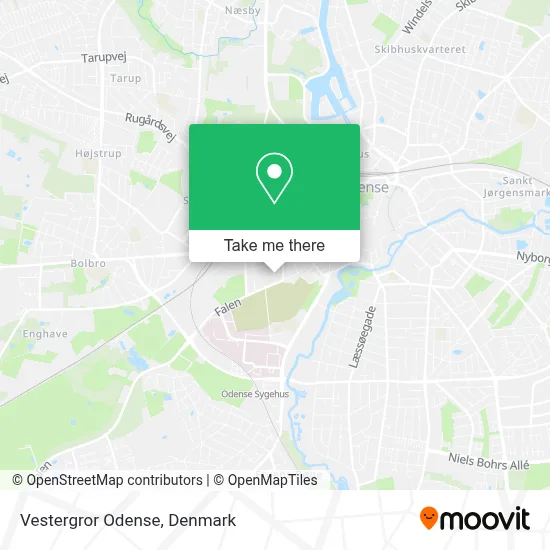 Vestergror Odense map