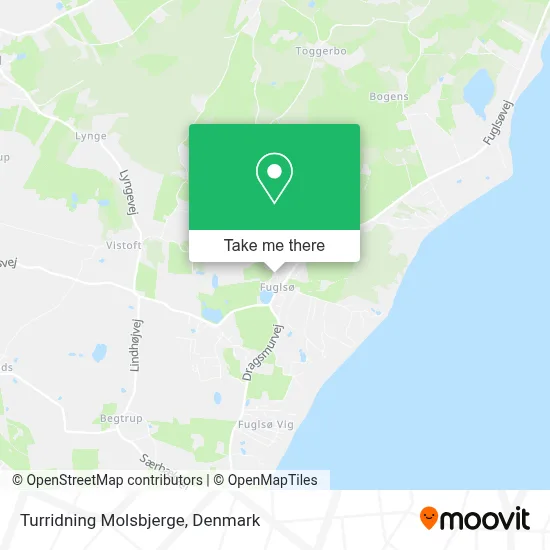 Turridning Molsbjerge map