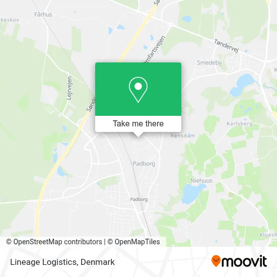Lineage Logistics map