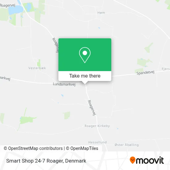 Smart Shop 24-7 Roager map