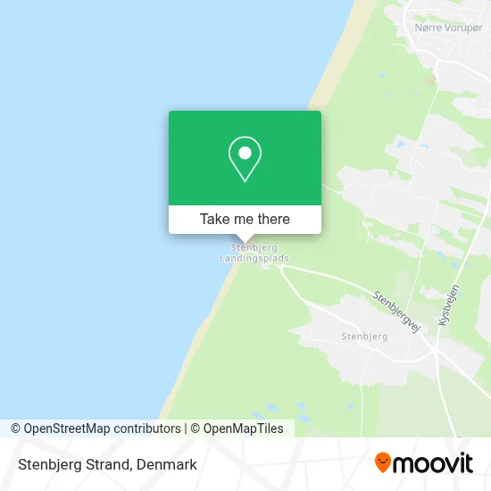 Stenbjerg Strand map