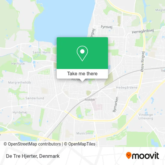 De Tre Hjerter map