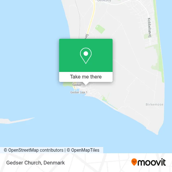 Gedser Church map