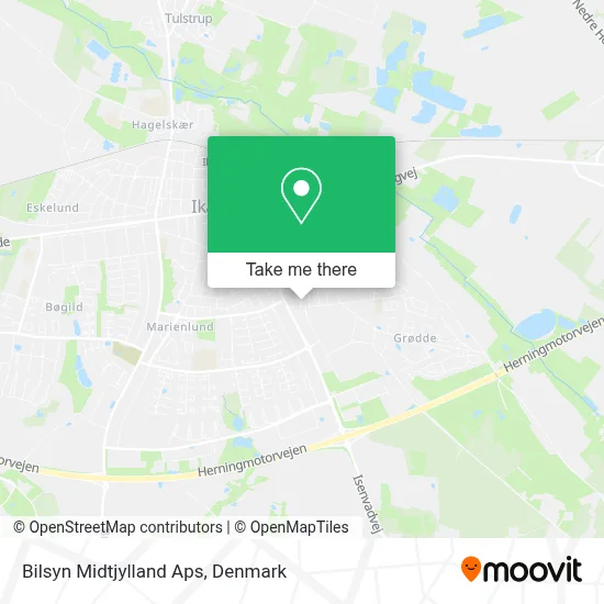 Bilsyn Midtjylland Aps map
