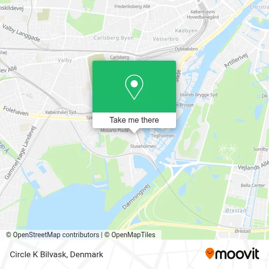 Circle K Bilvask map
