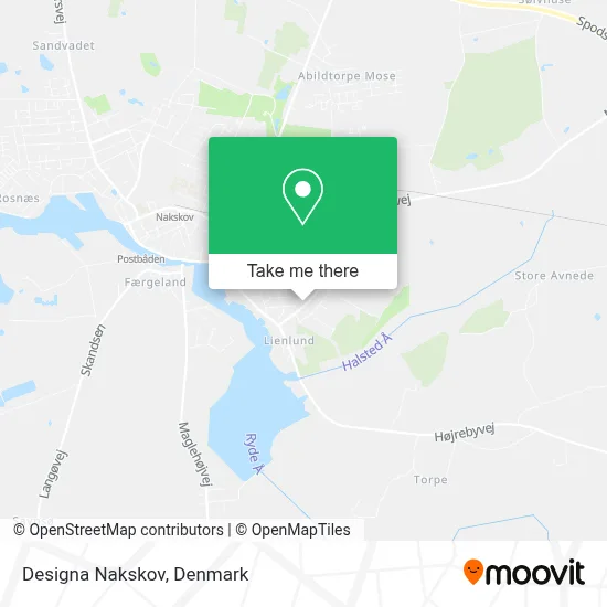 Designa Nakskov map