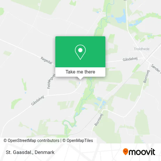 St. Gaasdal. map