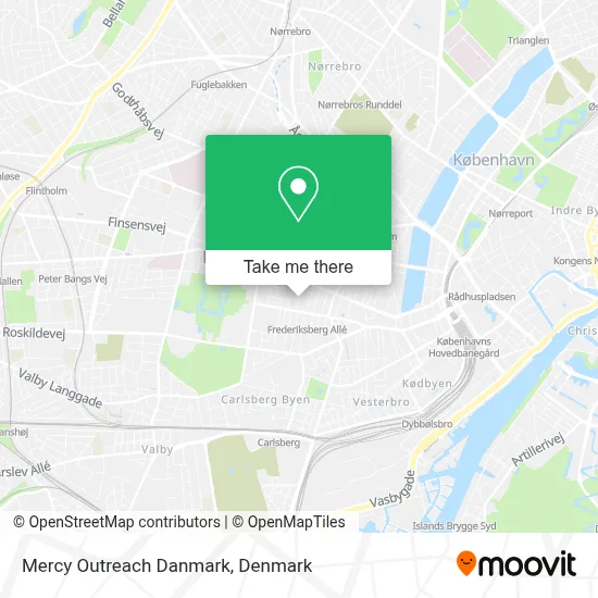 Mercy Outreach Danmark map