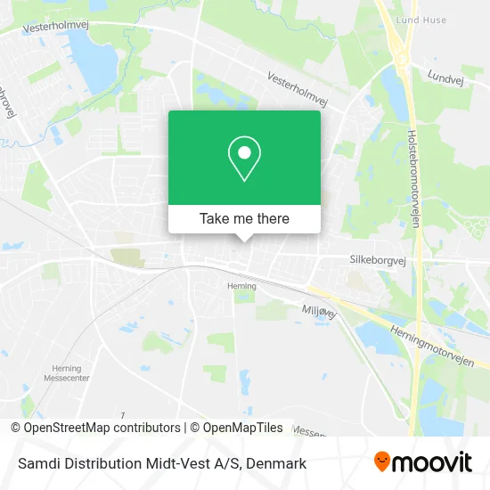 Samdi Distribution Midt-Vest A / S map