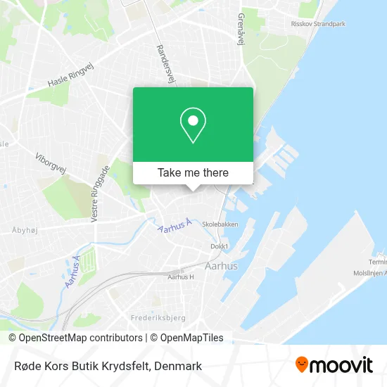 Røde Kors Butik Krydsfelt map