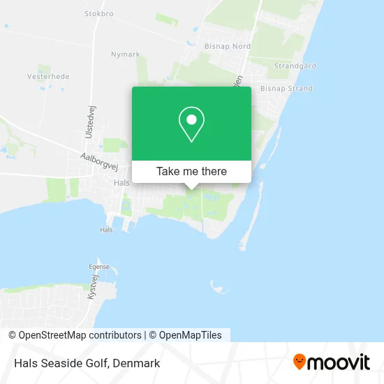 Hals Seaside Golf map