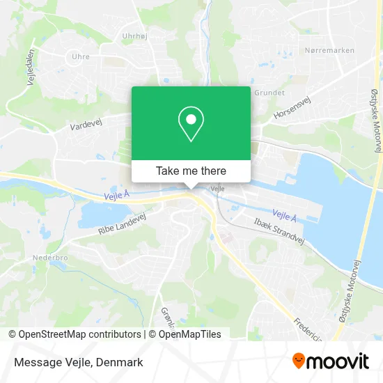 Message Vejle map