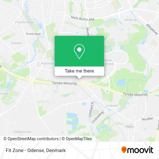 Fit Zone - Odense map