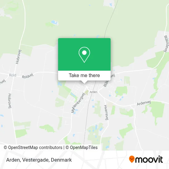 Arden, Vestergade map