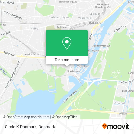 Circle K Danmark map
