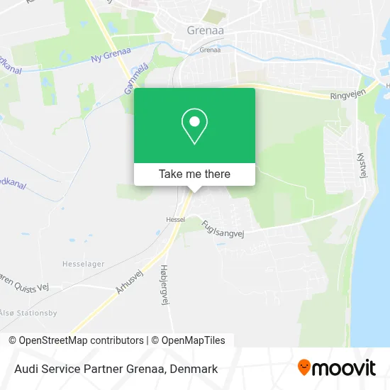 Audi Service Partner Grenaa map
