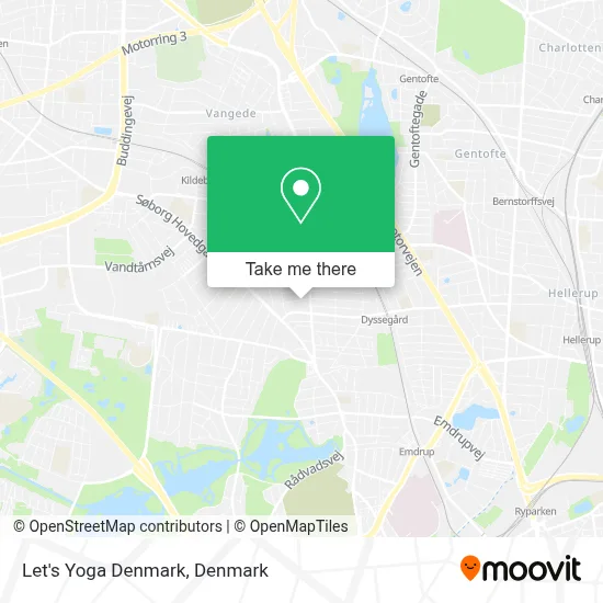 Let's Yoga Denmark map