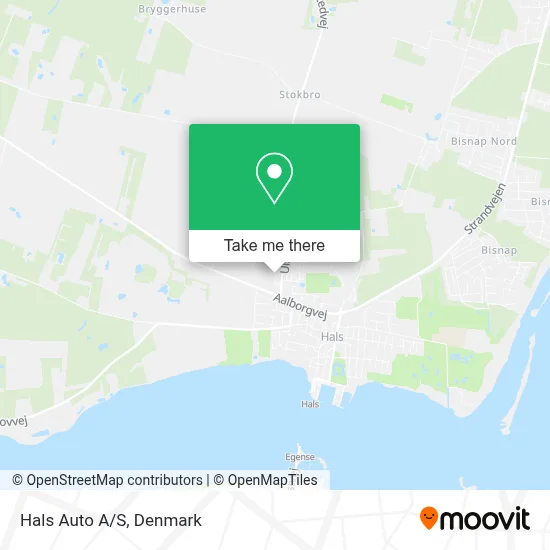 Hals Auto A/S map