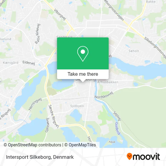 Intersport Silkeborg map