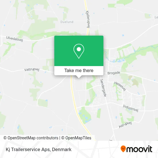 Kj Trailerservice Aps map