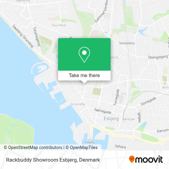 Rackbuddy Showroom Esbjerg map