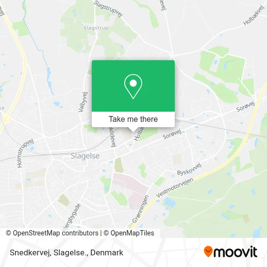 Snedkervej, Slagelse. map