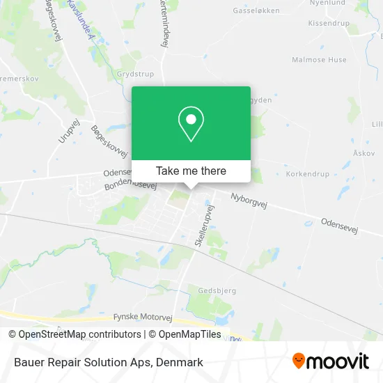 Bauer Repair Solution Aps map