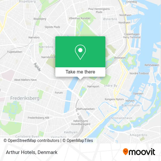 Arthur Hotels map