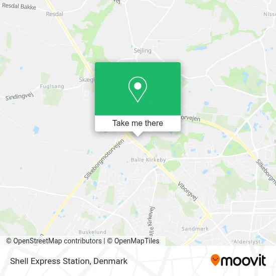 Shell Express Station map