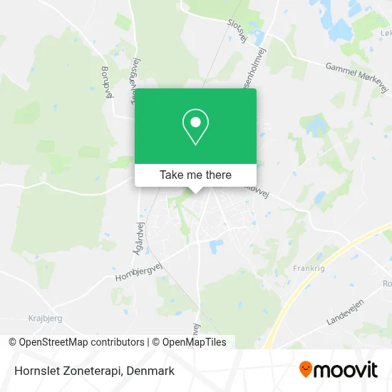 Hornslet Zoneterapi map