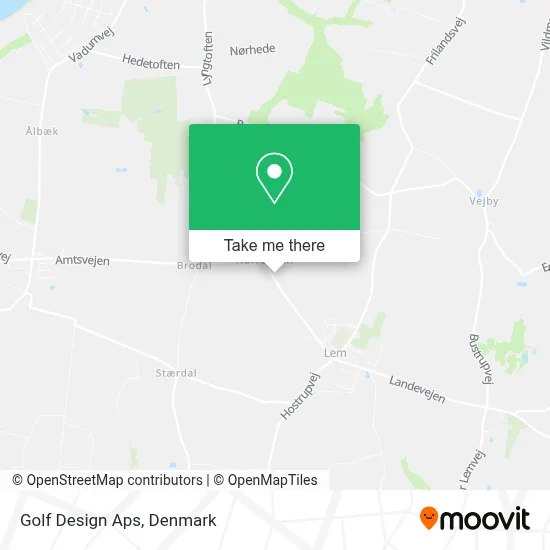 Golf Design Aps map