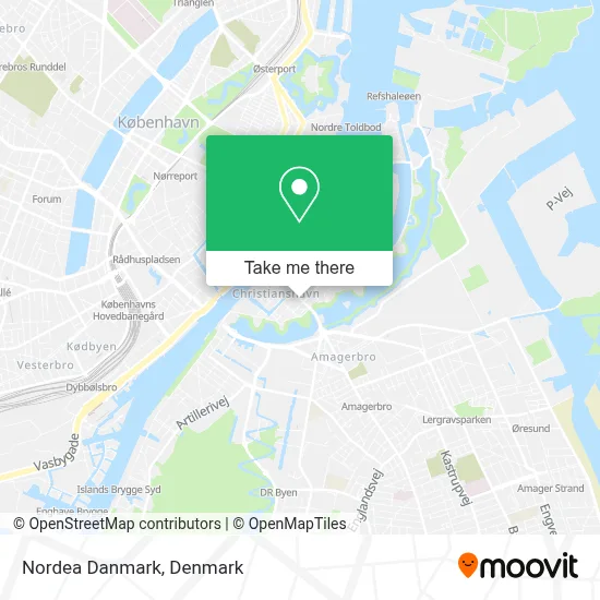 Nordea Danmark map