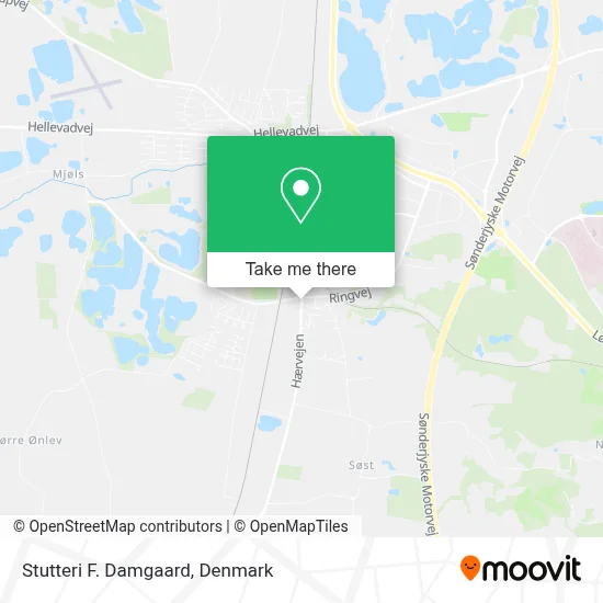 Stutteri F. Damgaard map