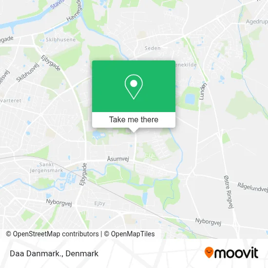 Daa Danmark. map