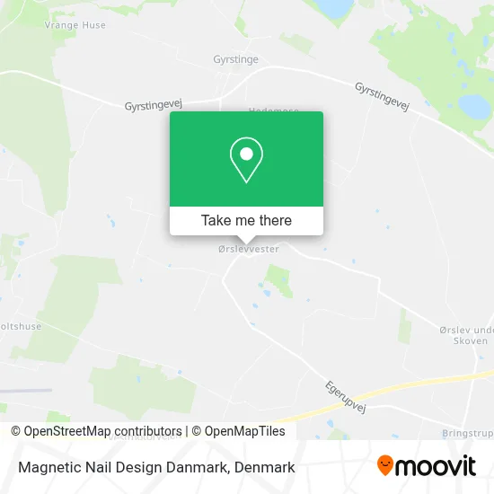 Magnetic Nail Design Danmark map