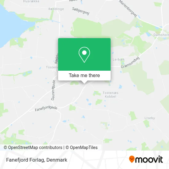 Fanefjord Forlag map