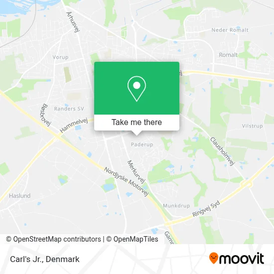 Carl's Jr. map