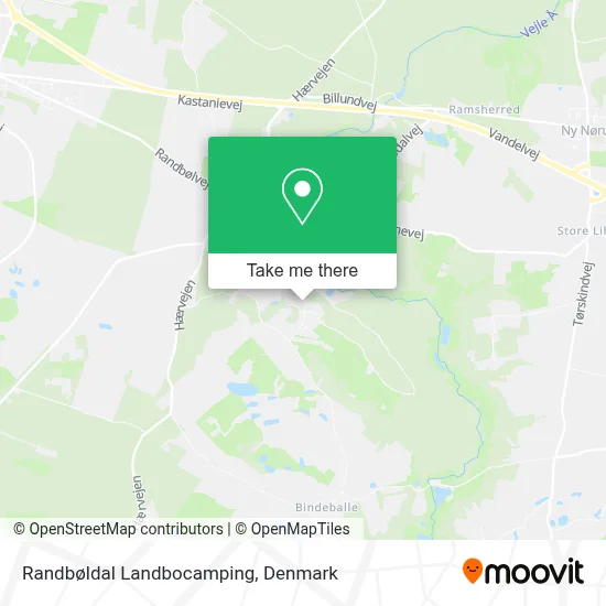 Randbøldal Landbocamping map