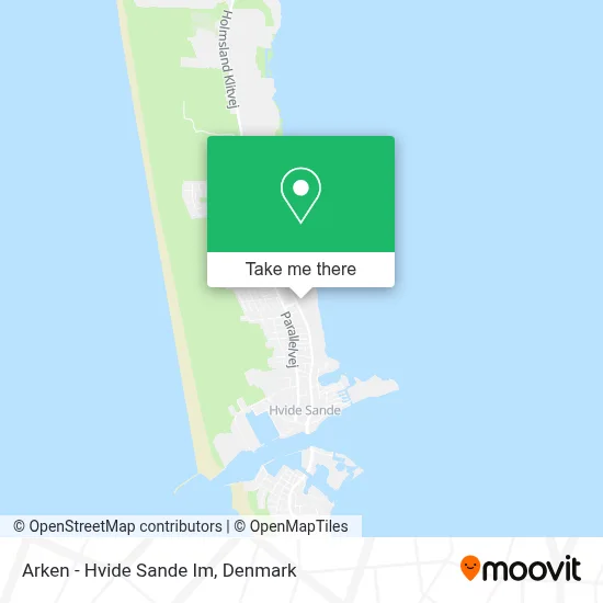 Arken - Hvide Sande Im map