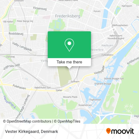 Vester Kirkegaard map