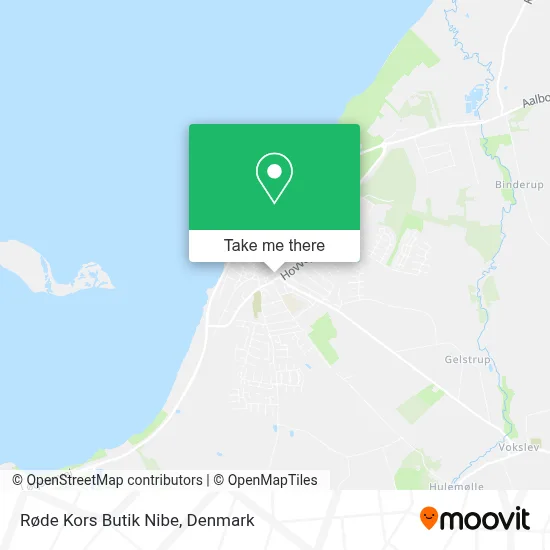 Røde Kors Butik Nibe map