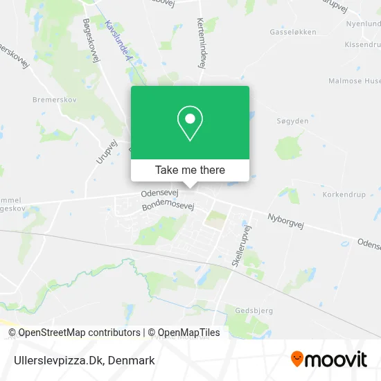 Ullerslevpizza.Dk map