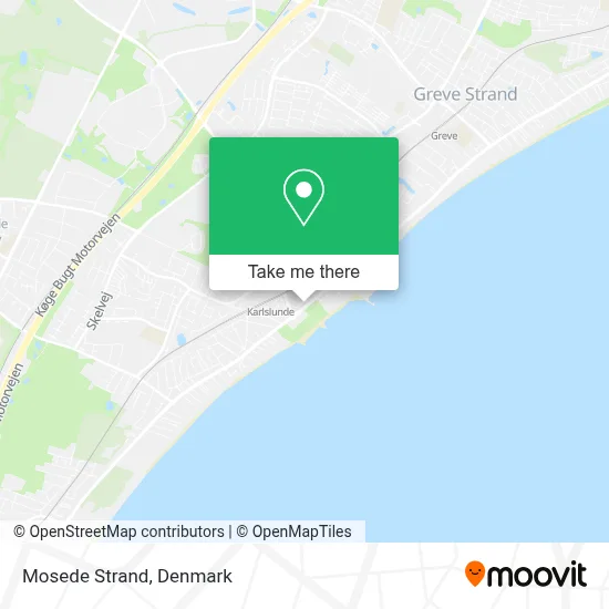 Mosede Strand map