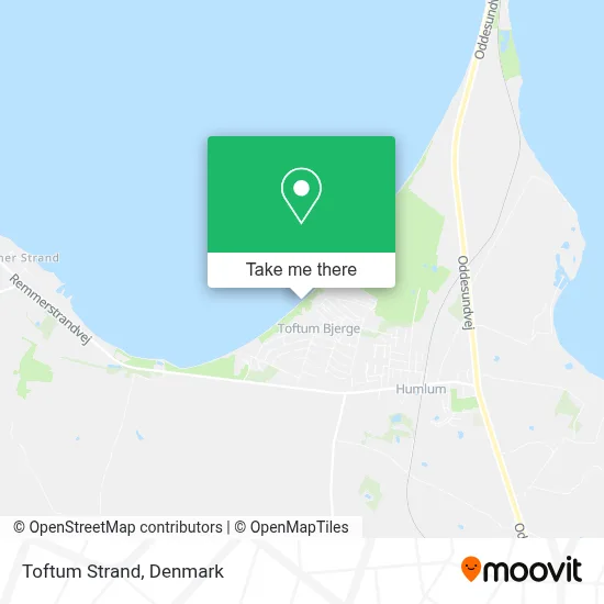Toftum Strand map
