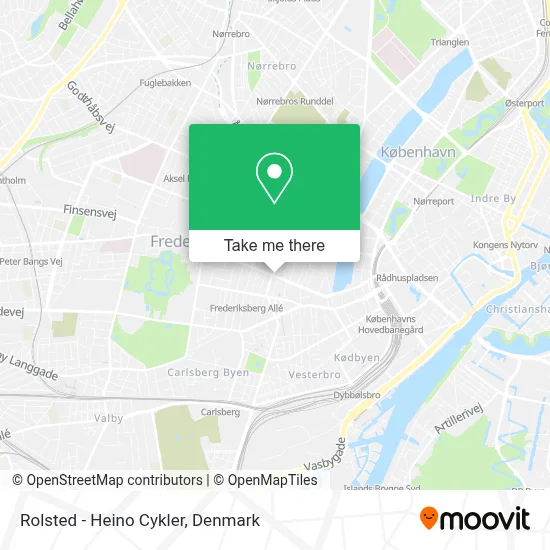 Rolsted - Heino Cykler map