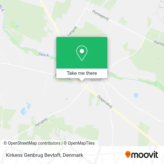 Kirkens Genbrug Bevtoft map